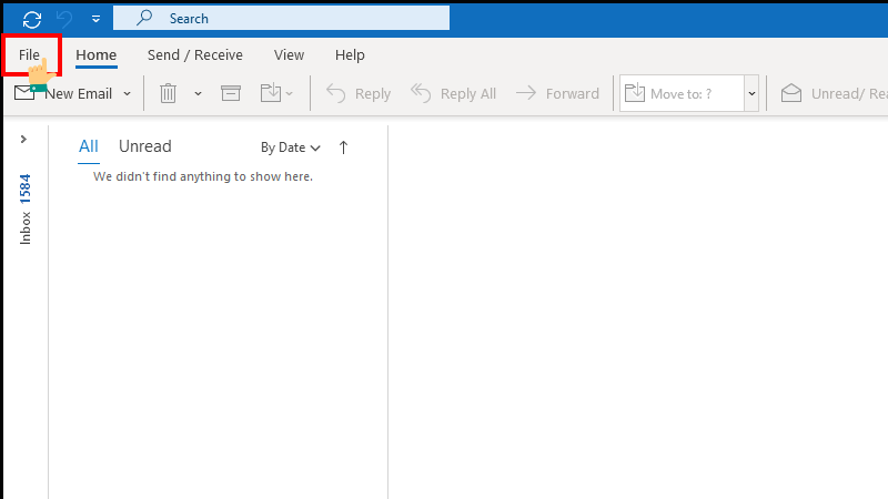 File (Tệp) Outlook trên máy tính File (Tệp) Outlook trên máy tính