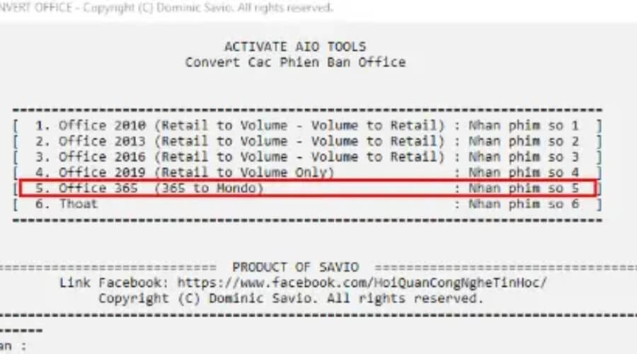 Kích hoạt Office 365 Activate AIO Tools Kích hoạt Office 365 Activate AIO Tools