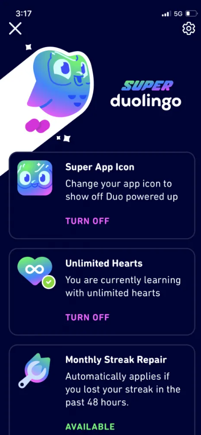 Mua Duolingo Super Mua Duolingo Super