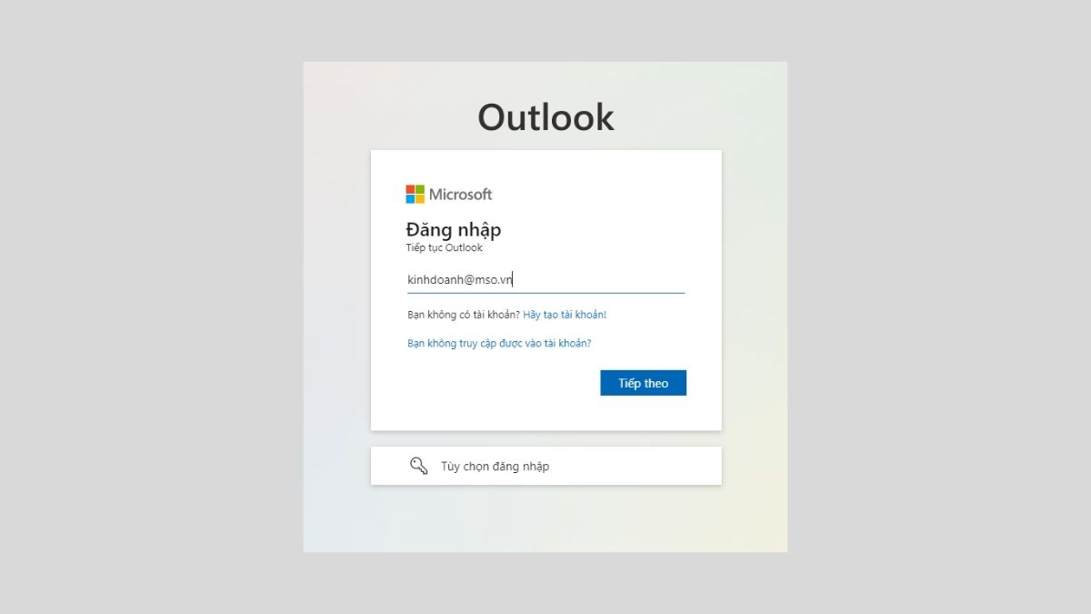 Truy cập Outlook Web Truy cập Outlook Web