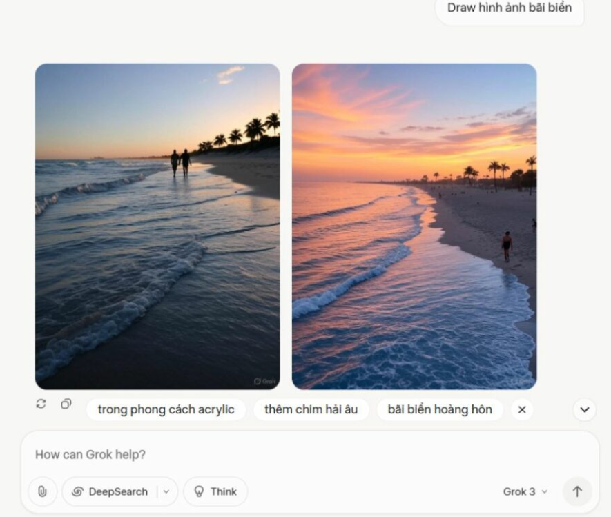 Grok AI tạo ảnh trong khoảng 10–30 giây