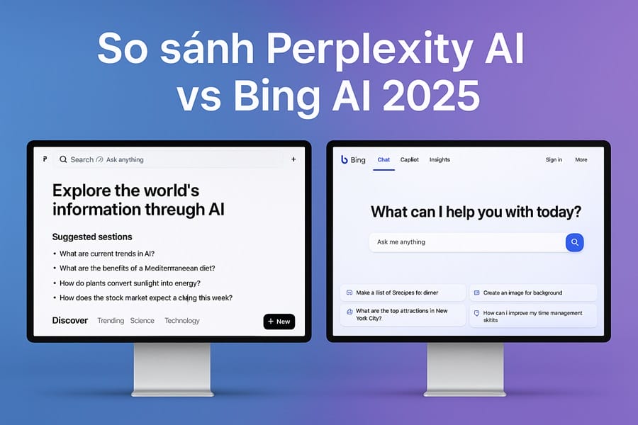 So sánh Perplexity AI và Bing AI