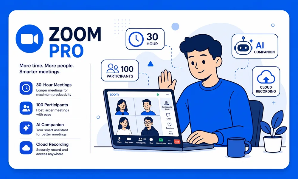 Mua Zoom Pro tại Việt Nam - Loại bỏ giới hạn 40 phút, giá rẻ 199k/tháng | PremiumVNS