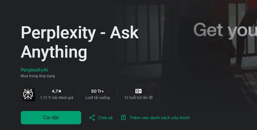 Perplexity AI Mobile: Hướng Dẫn Chi Tiết Từ A-Z 8 Cài đặt ứng dụng Perplexity mobile Android