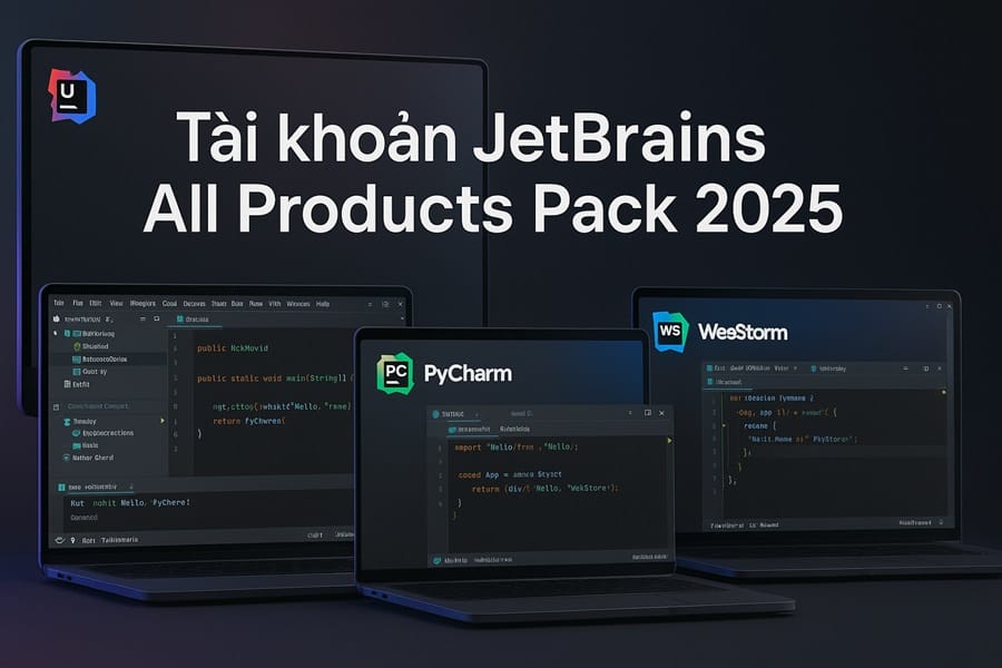 mua tài khoản JetBrains All Products Pack chính hãng giá rẻ.