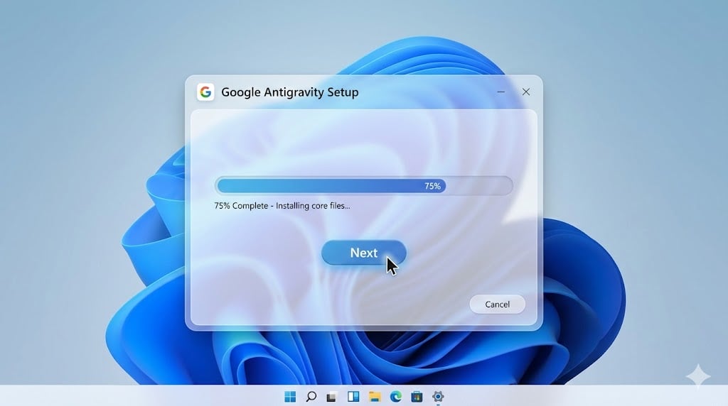 Tải Google Antigravity 2026: Link Chuẩn & Cài Đặt Nhanh 8 Các bước cài đặt Google Antigravity trên Windows 11.