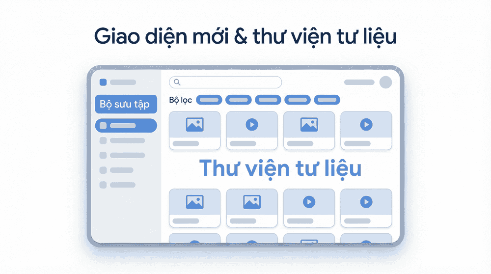 Flow Google cập nhật mới? Hướng dẫn dùng Flow Veo 3.1 7 Google có giao diện mới và thư viện tư liệu dạng lưới giúp tìm ảnh video nhanh hơn