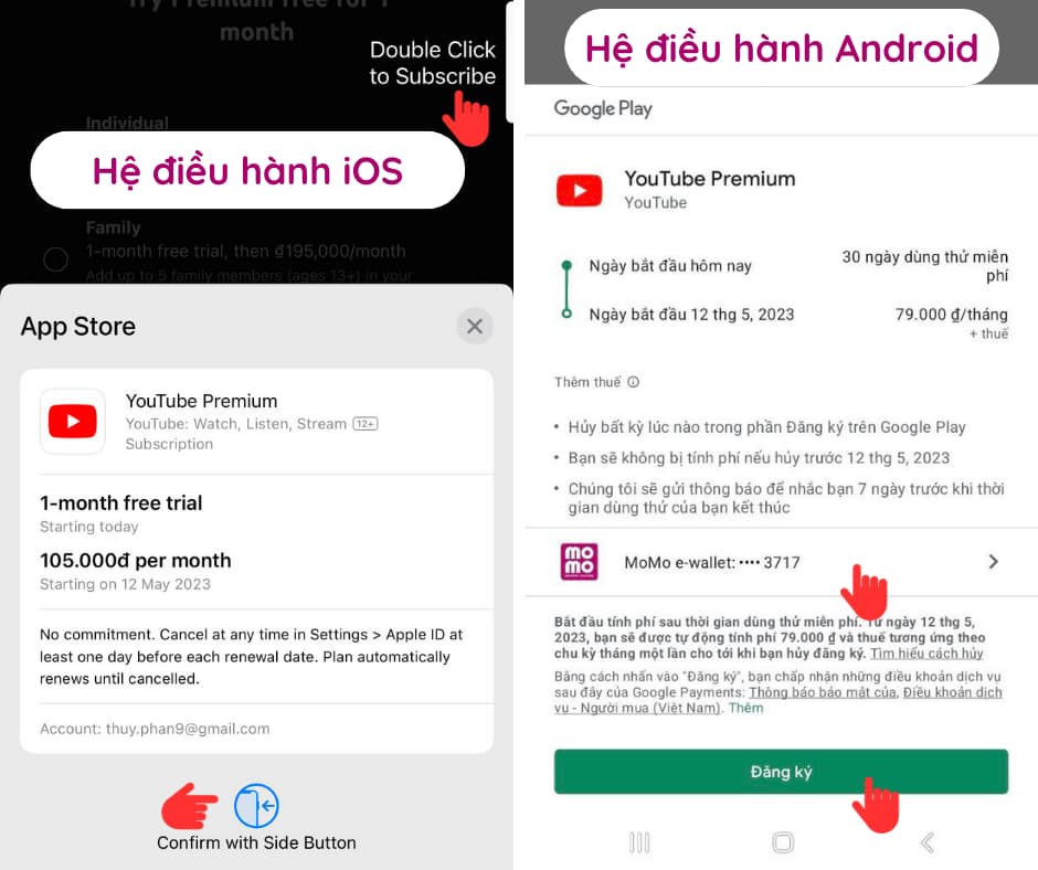 Bạn chỉ cần chọn hình thức thanh toán phù hợp