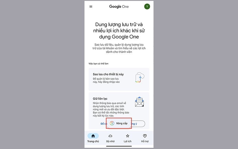 Google One là gì? Bảng giá Google One mới nhất năm 2026 12 Chọn mục nâng cấp dung lượng lưu trữ