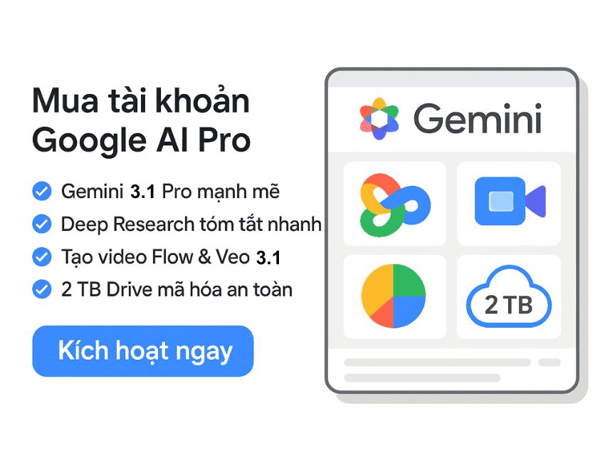 Vì sao nên mua Sản phẩm Google AI Pro tại Premium VNS