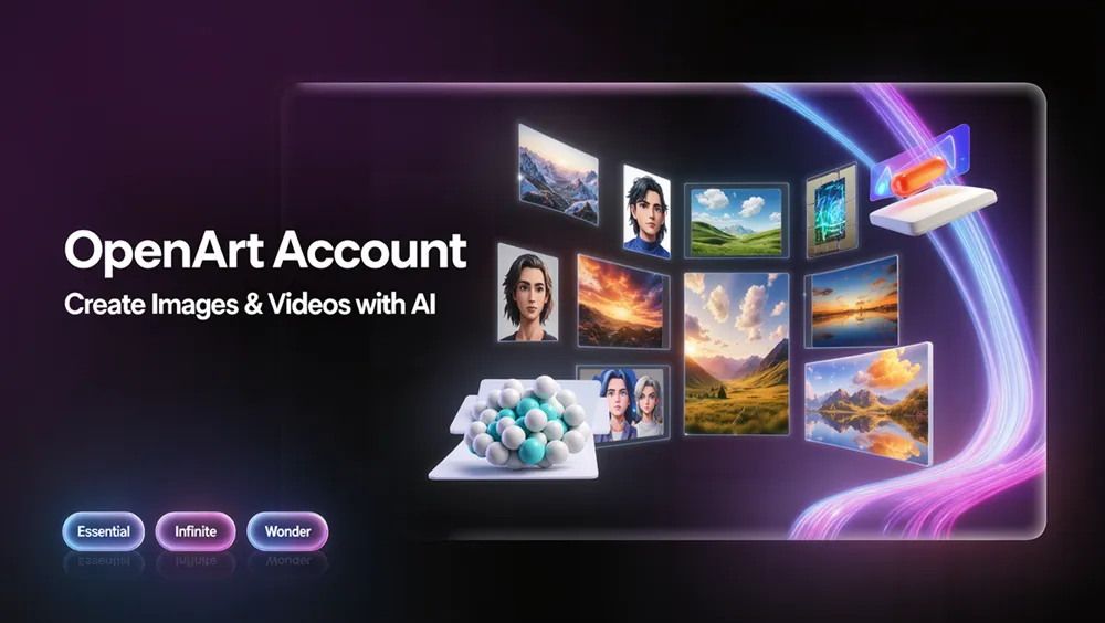 Tài khoản OpenArt 6 Tài khoản OpenArt – tạo ảnh và video AI chuyên nghiệp