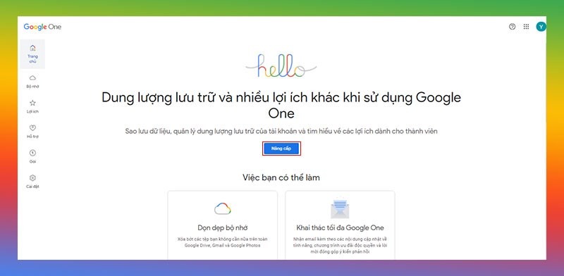 Google One là gì? Bảng giá Google One mới nhất năm 2026 8 Truy cập trang Google One và đăng nhập tài khoản Google