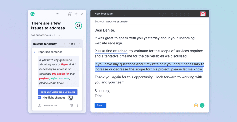 Trải nghiệm paraphrase chuyên nghiệp và nhiều tính năng hấp dẫn khác trên app Grammarly