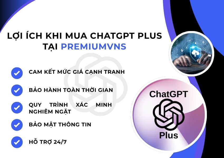 Những lợi ích khi mua Sản phẩm ChatGPT Plus tại PremiumVNS