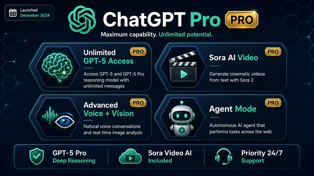 ChatGPT Pro 9 Tính năng mạnh nhất mà chatGPT Pro mang lại