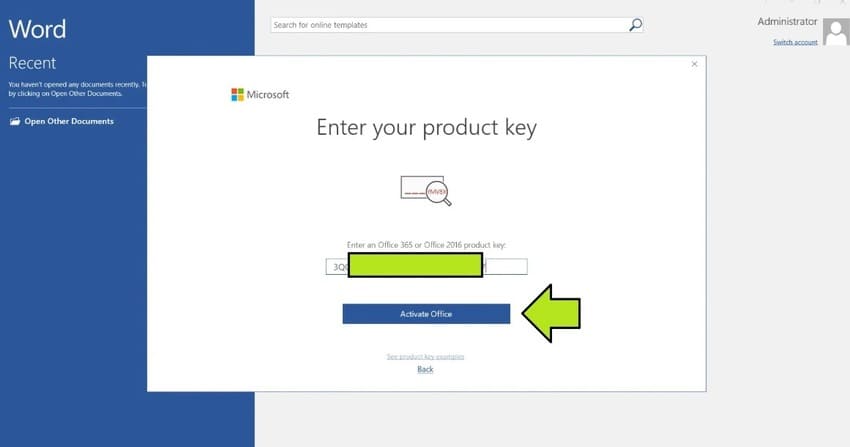 Nhập key Office 2016 để kích hoạt có bản quyền dễ dàng 