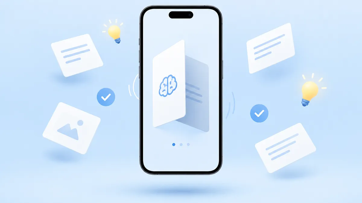 TOP 10 cách Tạo Flashcard Trên iPhone Hiệu Quả Giúp Học Tập Dễ Dàng 2 Cách tạo flashcard trên iPhone: iPhone hiện thẻ ghi nhớ đang được lật