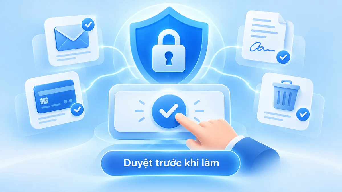 Claude Duet là gì? Tính năng và so sánh với Dots, Muse 7 Lá chắn bảo mật và nút duyệt trước khi trợ lý AI gửi tin nhắn hoặc thanh toán