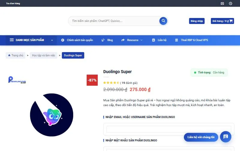 Có Nên Mua Duolingo Plus (Super)? 4 lợi ích và so sánh phiên bản 6 Trang sản phẩm Duolingo Super tại PremiumVNS