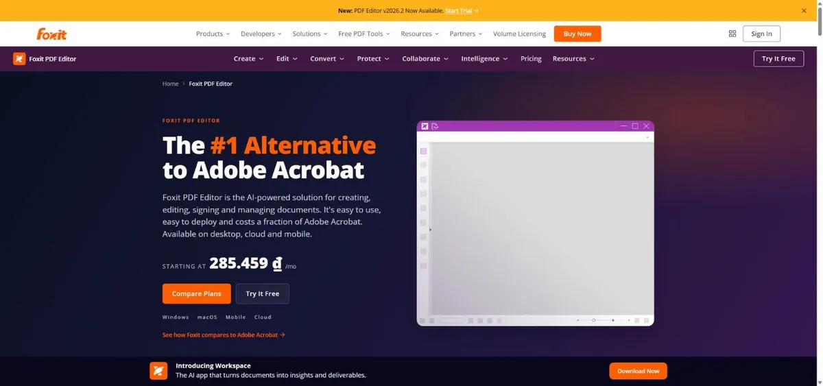 Trang chủ Foxit PDF Editor