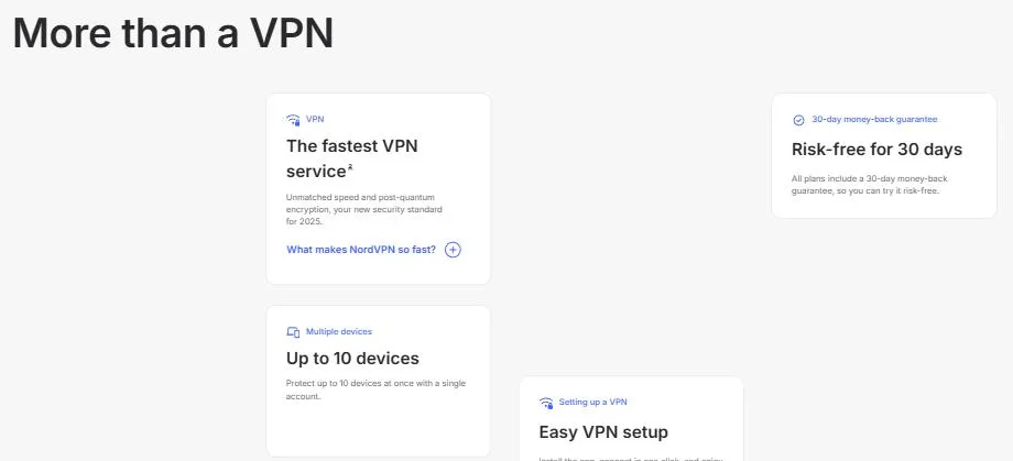 NordVPN bảo vệ tối đa 10 thiết bị và hoàn tiền trong 30 ngày