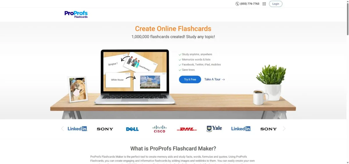 Trang chủ ProProfs Flashcards: tạo flashcard trực tuyến miễn phí
